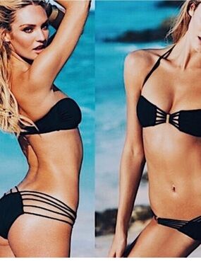 Victoria's Secret Black Strappy bombshell Bikini